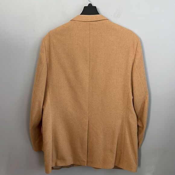 Orvis Men’s 46 L Camelhair Sports Coat blazer tan Camel hair Vintage Made in USA - Picture 14 of 16